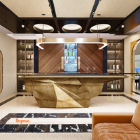 Bar à domicile de luxe Argmac Harveys 2026, aménagement de bar moderne et luxueux, comptoir éclairé par LED, meubles pour salon, appartement, villa