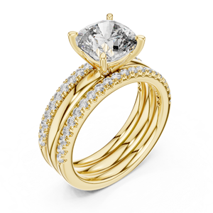 Wholesale Round Cut 925 Sterling Silver Moissanite <b>Diamond</b> <b>Ring</b> Engagement Jewelry Factory Supplier - Product Image 4