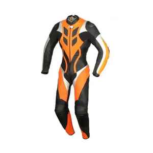 Traje de Motociclismo de Cuero para Carreras, Diseño Personalizado al por Mayor, Protector, Transpirable, de Secado Rápido, Manga Larga, Ropa de Motociclista de una Pieza para Hombre - Product Image 1