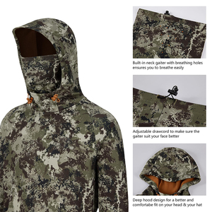 Sudadera de Caza de Manga Larga con Diseño en el Cuello, MOQ Bajo, Sudadera de Caza de Verano para Hombre, Camuflaje Impreso en 3D de Calidad - Product Image 5