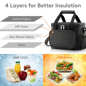 Custom Your Brand Logo Lightweight Cooler Bag Insulated Picnic Lunch Cooler Bag With Shoulder Strap - Product Image 3