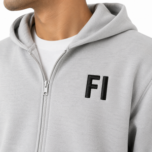 Ensemble de survêtements à capuche zippés 100 % coton pour hommes, coupe oversize, avec logo personnalisé, pour l'entraînement, le jogging et les loisirs – Fournisseur en gros - Product Image 5