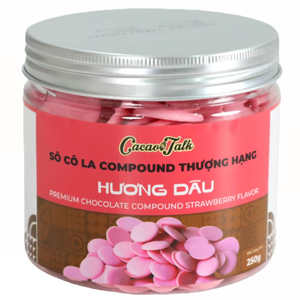 Fabrication et Fourniture – Expédition Rapide – Chocolat Composé de Haute Qualité OEM/ODM HALAL – Boutons de Chocolat Fraise pour Biscuits et Pâtisseries au Cacao - Product Image 1