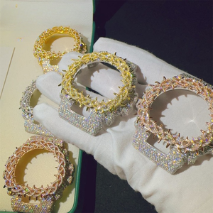 Affordable Luxury Moissanite Watch | VVS Iced Out Moissanite Diamond Watch| Wholesale Diamond Tester Pass - Product Image 2