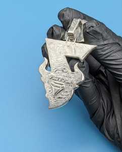 Pendentif Personnalisé en Argent Sterling 925 avec Lettres et Chiffres, Moissanite Luxe Certifiée, Style Hip-Hop Bling pour Rappeur - Product Image 6