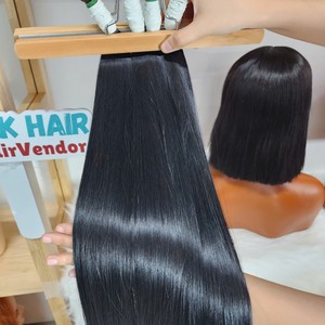 Extensiones de Cabello Liso Natural – 100% Cabello Humano, Suave y Sin Enredos, Cabello Virgen, Color Personalizado, Super Doble Trama - Product Image 5
