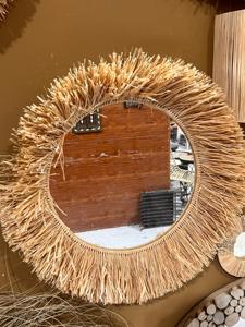 กระจกติดผนังลายหญ้าทะเลทันสมัยปี 2026 งานแฮนด์เมดธรรมชาติ ตกแต่งผนัง ขนาดสั่งทำได้ พร้อมโลโก้ ของตกแต่งบ้าน ของขวัญ ผู้จัดจำหน่าย - Product Image 3