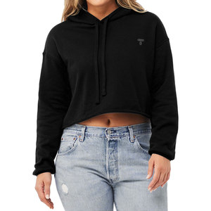100%, blusas cortas transpirables de alta calidad para mujer, logotipo personalizado y diseño, camisa informal con capucha para verano - Product Image 1