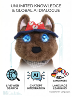 Peluche interactive intelligente Westie Cuteyeah AI, multi-langues, éducative, avec boîte cadeau, personnalisable OEM, vente en gros à bas prix