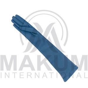 Gants d'opéra coupe-vent et imperméables en cuir véritable, respirants et de couleur unie - Product Image 6