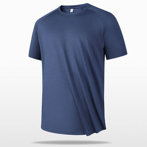 Camiseta Blanca de Manga Corta para Hombre, Cuello Redondo, Corte Regular, Secado Rápido, Tejido de Punto, 100% Poliéster, Estilo Casual, Color Sólido - Product Image 4