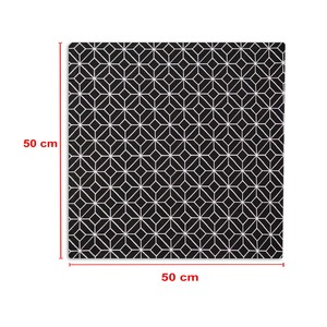 Serviettes de cuisine noires et blanches d'Inde, design imprimé, sans azo, à prix abordable, en promotion. - Product Image 5