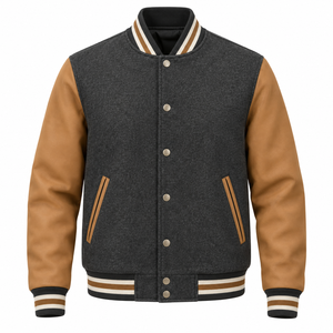 Wholesale SANGLA SPORTS Custom Logo Baseball <b>Jacket</b> Plus Polyester <b>Nylon</b> Lining Wool Shell Varsity <b>Jackets</b> OEM Factory <b>Men</b> - Product Image 5