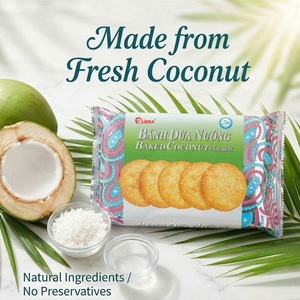 Offer Samples Available| Natural Ingredients Baked Coconut Crackers Crispy Sweet 160g - ODM Factory Directly - Product Image 1