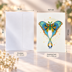 Carte de vœux artisanale fantaisie papillon céleste en quilling, carte personnalisée en papier, cadeau d'art, fabricant de papeterie OEM/ODM en gros - Product Image 2