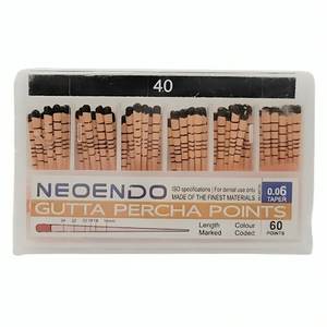 Points de gutta-percha manuels en métal Neoendo 6% Points endodontiques dentaires - Product Image 2
