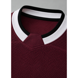 Camiseta Deportiva de Hockey sobre Hielo para Hombre, Manga Larga, Cuello en V, Estampada y Sublimada, Personalizada, 100% Poliéster - Product Image 3