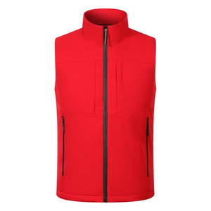 Gilet d'hiver sans manches personnalisé avec logo, gilet épais pour homme, fermeture éclair, vêtements de travail, gilet imperméable pour l'extérieur avec logo personnalisé - Product Image 3