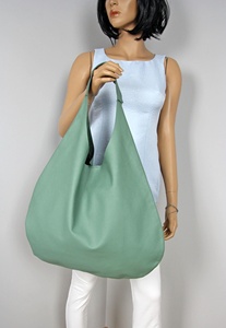 <b>Hobo</b> Women's Everyday Soft <b>Leather</b> Handbag Open Closure Shoulder <b>Bag</b> LHB-0071 - Product Image 2