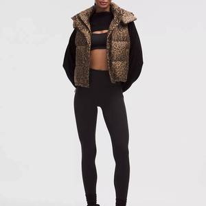 Custom <b>Women</b> Bubble Puffer <b>Vest</b> Sleeveless <b>Winter</b> Down <b>Vest</b> Plain Zip Up Outerwear - Product Image 4