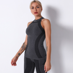 Chaleco para mujer, camiseta sin mangas elástica y sexy, camiseta corta de color liso para verano, chaleco informal ligero y transpirable - Product Image 4