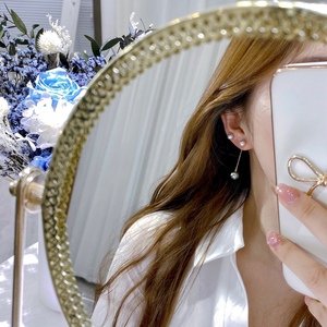 Zhuji Wholesale 10-11mm Natural Freshwater <b>Pearl</b> <b>Earrings</b> Round with Basic Flawlessness Pure <b>Silver</b> Including Gift Box - Product Image 3