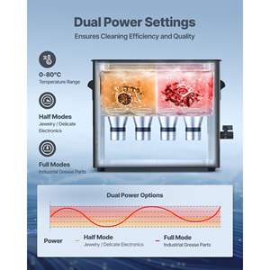 Professional 10L <b>Ultrasonic</b> <b>Cleaner</b> Machine Knob Control Stainless Steel Cleaning Basket Ball Coins More <b>Laboratory</b> Use - Product Image 5
