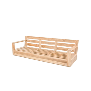 Ensemble de canapés en teck massif, style design moderne, durable, avec coussins moelleux pour la décoration de la maison - Product Image 3