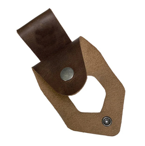 Universal fit <b>leather</b> hatchet blade guard with an closure for quick access during backyard wood chopping sessions - Product Image 3