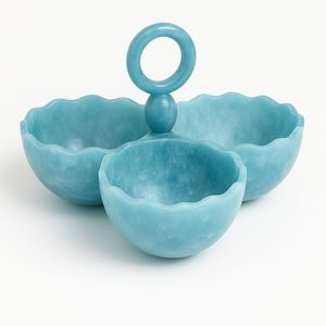 Modern Style Handmade Food Safe Resin Serving Bowl – Multi Layer Food Organizer for Party, Kitchen, Snacks and <b>Table</b> Display - Product Image 1