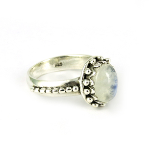 Anillos de Plata de Ley 925 con Piedra Lunar Arcoíris Evening Tide, Joyas Shri Ashapura, Estilo Bohemia, Estilo Cristiano, Aniversario de Bodas - Product Image 2