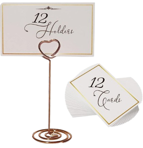 Portable Advance Quality Card Holder Nordic Style table Decorative Metal Card Holder Best Place Cards & Table Numbers - Product Image 2
