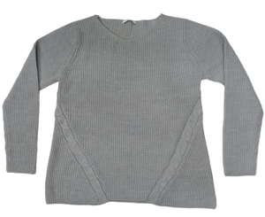 เสื้อสเวตเตอร์คอวีแขนยาวของผู้หญิงแบรนด์สำหรับใส่วิ่งสินค้าส่งออกจากบังคลาเทศสำหรับสาวออฟฟิศ - Product Image 1