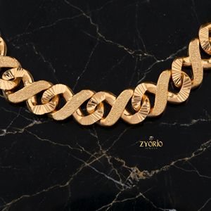 Luxury Gold Cuban Link Chain <b>Necklace</b> for Men Hip Hop Fashion Jewelry Textured Miami Cuban Chain Premium <b>Statement</b> <b>Necklace</b> - Product Image 2