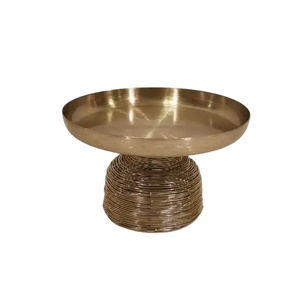 Latest Design Serving Bowls Platters for <b>Table</b> Top Serve Wedding <b>Occasion</b> Luxury Look Wire Design Base New Metal Serving Bowl - Product Image 1
