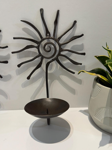 Supports muraux pour bougies en métal noir, décoration murale pour salon, bureau, chambre, entrée, couloir, décoration de maison de style farmhouse - Product Image 4