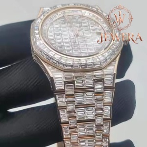 Reloj de Acero Inoxidable de Primera Calidad con Diamantes de Moissanita, Estilo Hip Hop, para Regalos de Aniversario y Uso Casual - Product Image 4