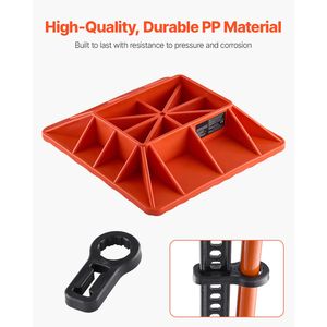 Base per Martinetto Sollevatore con Maniglia, 29,5 cm x 29,5 cm, Resistente, Capacità 3.175 kg, per Auto e Veicoli Agricoli - Product Image 2