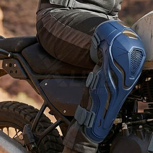อุปกรณ์ป้องกันเข่าสำหรับขี่มอเตอร์ไซค์แบบหนา ระบายอากาศได้ดี ปรับขนาดได้ พร้อมแถบตีนตุ๊กแก สำหรับขี่จักรยานยนต์และจักรยาน ใช้ได้ทั้งชายและหญิง - Product Image 6