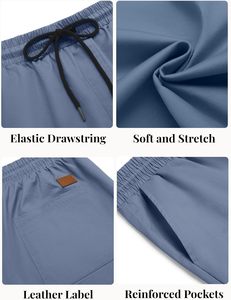 Pantalones Cortos Deportivos Flex Fit para Hombre, de Algodón, Suaves, Transpirables, con Cintura Elástica, Casuales, para Gimnasio, Entrenamiento, Playa, Verano, Ropa de Moda de Fábrica - Product Image 4