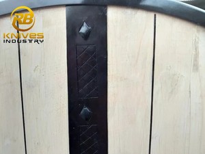 Bouclier Viking Artisanal DIY OEM en Acier à Haute Teneur en Carbone, Manche en Bois Rond, pour Guerrier Médiéval, LARP, Cosplay, Décoration - Product Image 3