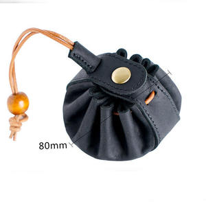 Bolsa plegable de cuero PU para dados, monedero multiusos para dados de entretenimiento, bolsa de almacenamiento de joyas, estuche portátil para dados con cordón - Product Image 4