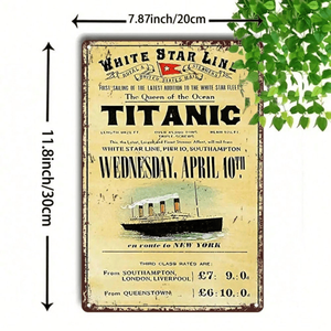 CIFbuy Targa Vintage in Alluminio 12x8 Pollici (30.5x20.3cm) TikTok per Servizio Ritiro Temu - Product Image 2