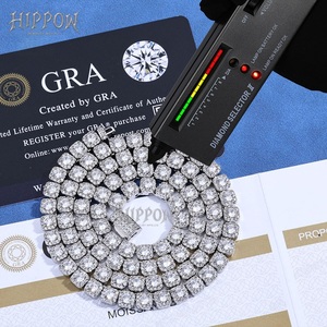 925 Silver Moissanite Tennis Bracelet Round Cut <b>Iced</b> <b>Out</b> Luxury Link Bracelet for Men and Women Premium Statement Jewellery - Product Image 3