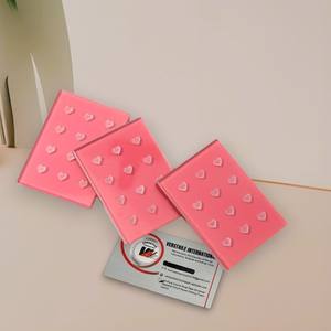 Placas de Pestañas Profesionales con Diseño de Corazón de Diamantes, Marca Privada, Reutilizables, Ecológicas, de Acrílico, para Extensión de Pestañas - Product Image 5