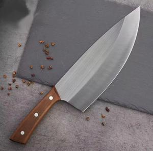 Steel Craft International Custom Hand Forged Eco-Friendly High Carbon Steel Chef <b>Knife</b> Ambidextrous Wood Handle - Product Image 1