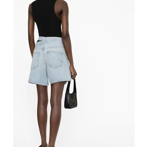 Nuevos Shorts-Falda de Cintura Alta Sexys con Múltiples Bolsillos, de Algodón, Casuales, Tejidos, Transpirables, Impermeables, Ecológicos, con Volantes, Lavados - Product Image 5