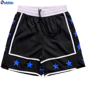 Shorts pour hommes personnalisés, best-sellers, pas chers, patchwork, impression sérigraphique, polyester, pour la course à pied, le basketball, l'entraînement, respirants, pour la salle de sport - Product Image 2