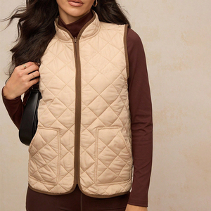 Chaleco acolchado, chalecos, chaleco ecuestre, moda de invierno, ropa de invierno, chaqueta sin mangas, abrigo para mujer, diseño personalizado, chaleco acolchado. - Product Image 2
