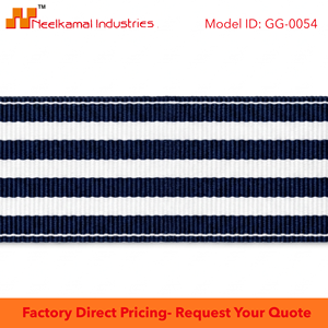 38mm Navy <b>White</b> Multi Stripe Grosgrain Ribbon Factory Direct OEM for Medal Trim Rosettes Event Sashes Gift <b>Wrap</b> Craft DIY - Product Image 6